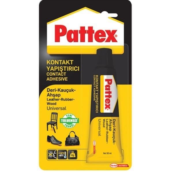 Pattex Deri Kauçuk Ahşap Yapıştırıcı 50G TüpPattex Deri Kauçuk Ahşap Yapıştırıcı 50G Tüp - Kirtasiyem.netYapıştırıcılar