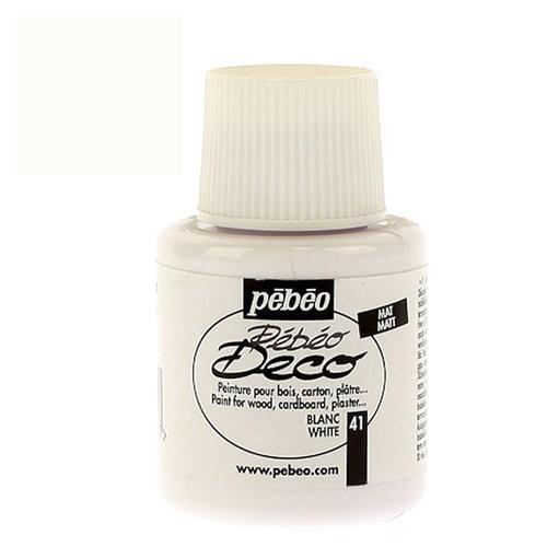 Pebeo Deco Mat Tahta Boyası 45 Ml.BeyazPebeo Deco Mat Tahta Boyası 45 Ml.Beyaz - Kırtasiyem.netBoyalar ve Yardımcı Malzemeler