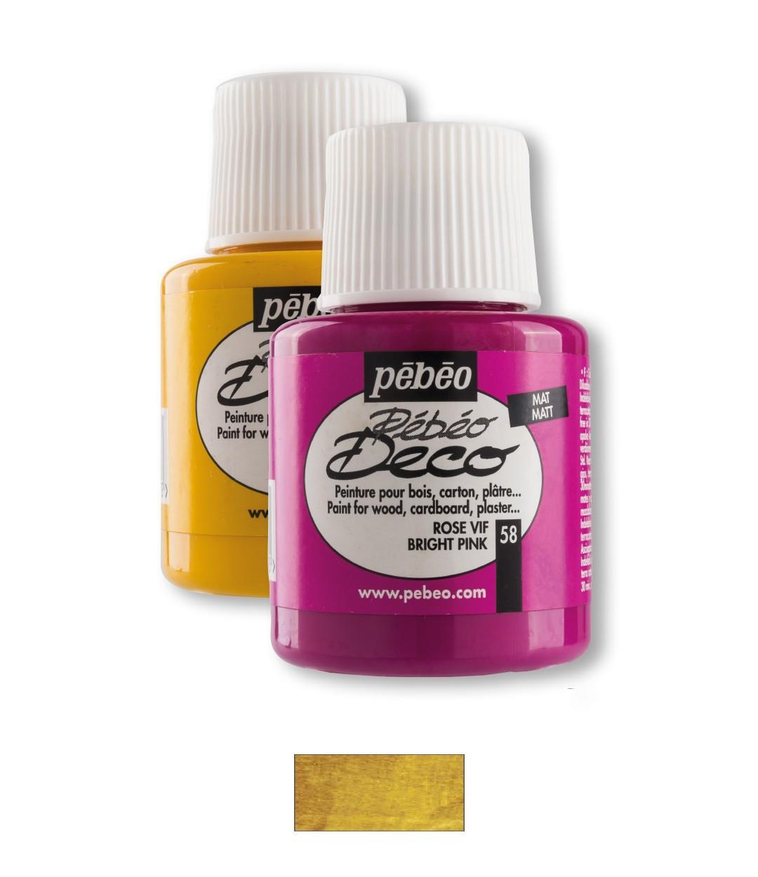 Pebeo Deco Mat Tahta Boyası110Ml(Altın) No:40Pebeo Deco Mat Tahta Boyası110Ml(Altın) No:40 - Kırtasiyem.netAhşap Ürünler