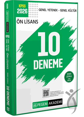 Pegem 2026 KPSS Genel Yetenek Genel Kültür Ön Lisans Tamamı Çözümlü 10 Deneme KPSS Hazırlık