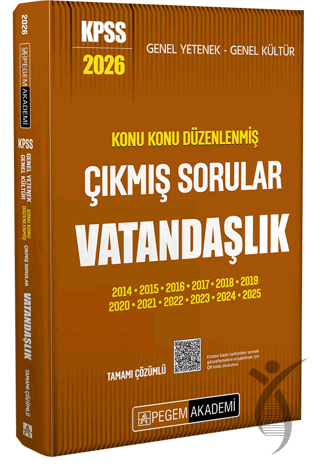 Pegem 2026 KPSS Genel Yetenek Genel Kültür Konu Konu Düzenlenmiş Tamamı Çözümlü Çıkmış Sorular Vatandaşlık KPSS Hazırlık
