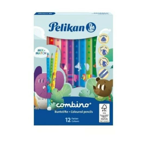 Pelikan Combino Jumbo Üçgen Kuru Boya Kalemi 12li KutuPelikan Combino Jumbo Üçgen Kuru Boya Kalemi 12li Kutu - Kırtasiyem.netKeçeli Kalemler