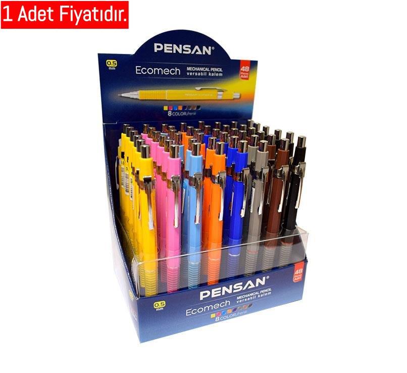 Pensan Ecomech Versatil Kalem 0.7 _48 (1 Adet)Pensan Ecomech Versatil Kalem Stand 0.7 Uç *48  - Kirtasiyem.netVersatil ( Uçlu ) Kalem Setleri