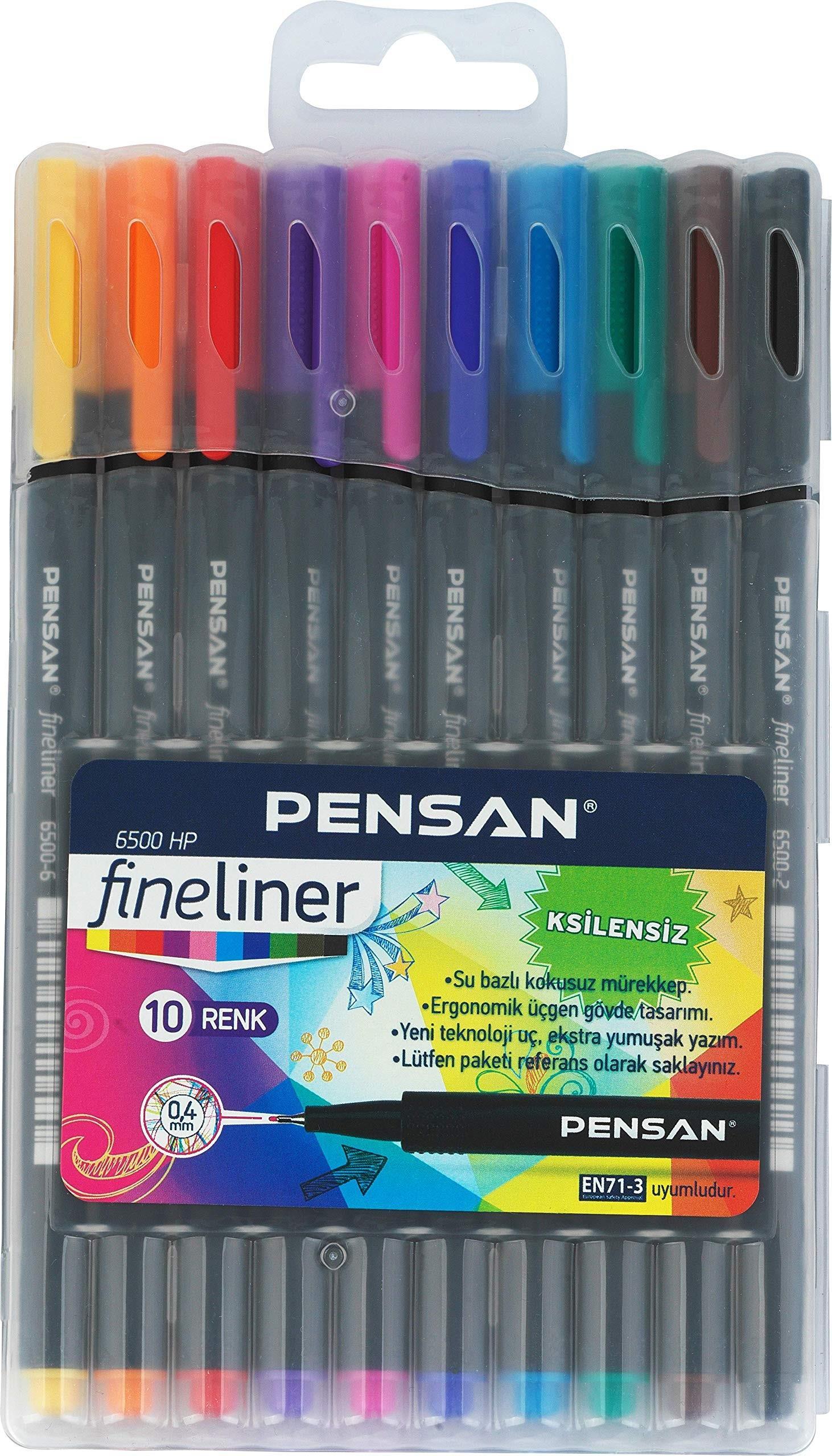 Pensan Fineliner 6500 Xylene Free (Ksilensiz) 10 Lu Plastik KutuluPensan Fineliner 6500 Xylene Free (Ksilensiz) 10 Lu Plastik Kutulu - Kirtasiyem.netDövme Kalemleri