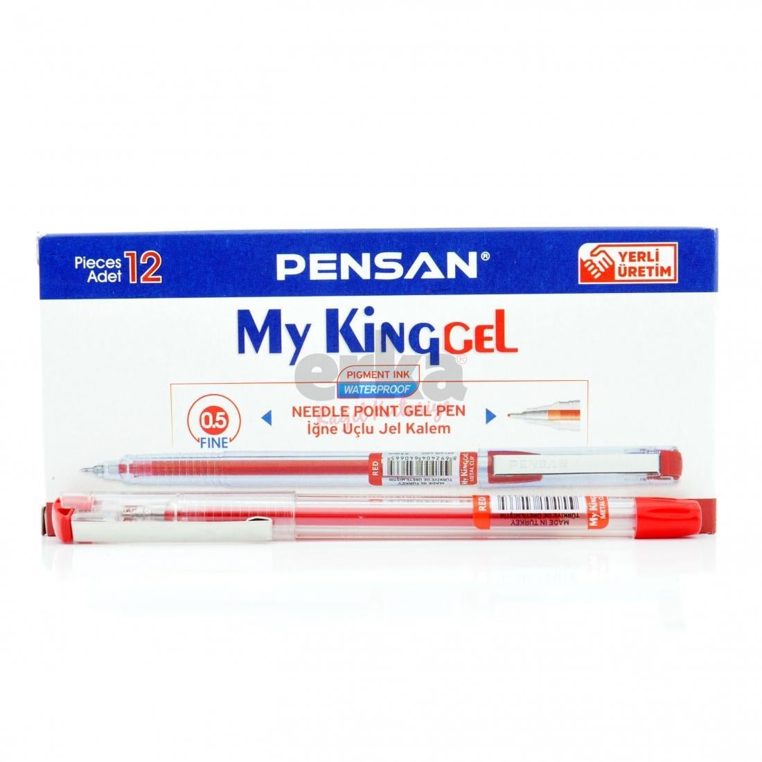 Pensan Jel Kalem My-King 0.5 Mm KırmızıPensan Jel Kalem My-King 0.5 Mm Kırmızı - Kirtasiyem.netJel Kalemler
