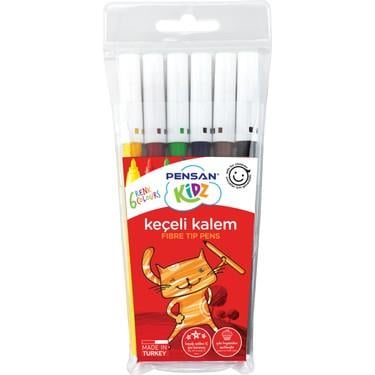 Pensan Kidz Keçeli Boya Kalemi 6 RenkPensan Kidz Keçeli Boya Kalemi 6 Renk - Kırtasiyem.netKeçeli Kalemler