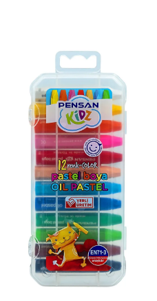 Pensan Kidz Pratik Kutulu Pastel Boya 12 RenkPensan Kidz Pratik Kutulu Pastel Boya 12 Renk - Kırtasiyem.netPastel Boyalar