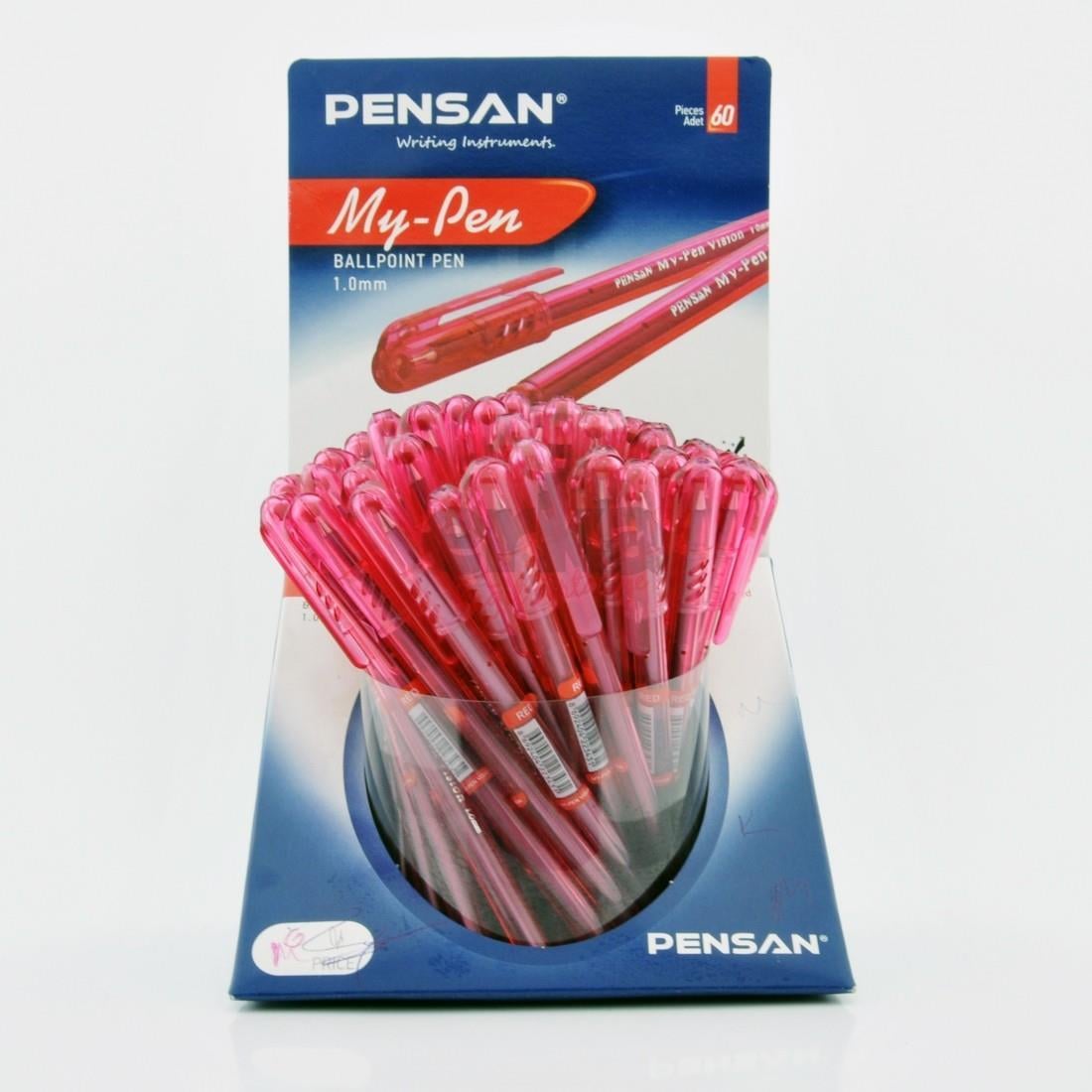 Pensan My Pen Tükenmez Kalem Kırmızı 60 lı StandPensan My Pen Tükenmez Kalem Kırmızı 60 lı Stand - Kirtasiyem.netTükenmez Kalemler
