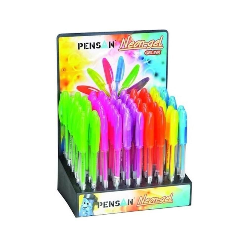 Pensan Neon Jel Pvc Renkli 60 Lı StandPensan Neon Jel Pvc Renkli 60 Lı Stand - Kirtasiyem NetStandlar
