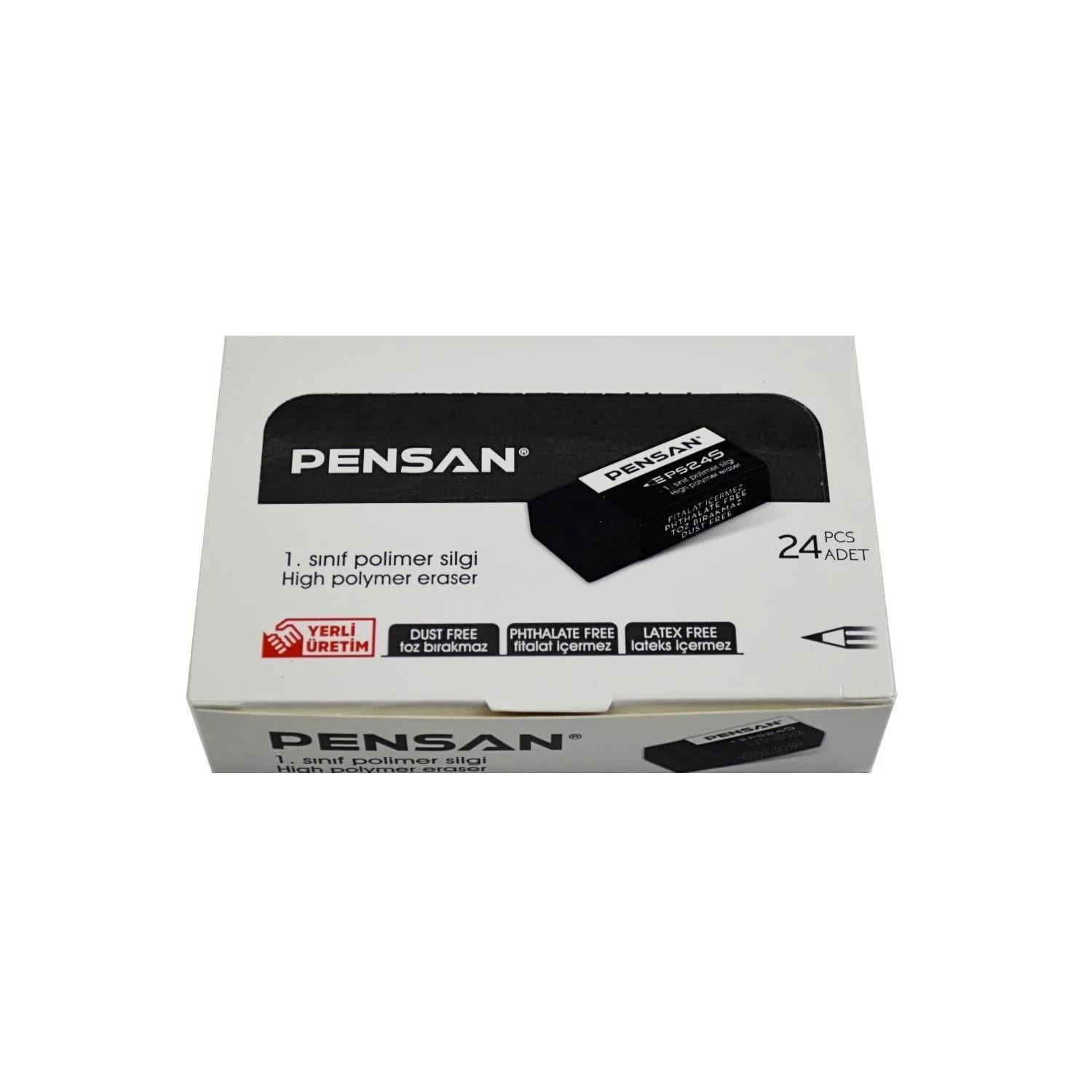 Pensan Pss-24S Siyah Silgi _24Pensan Pss-24S Siyah Silgi *24 Yeni Ürün - Kirtasiyem.netSilgiler