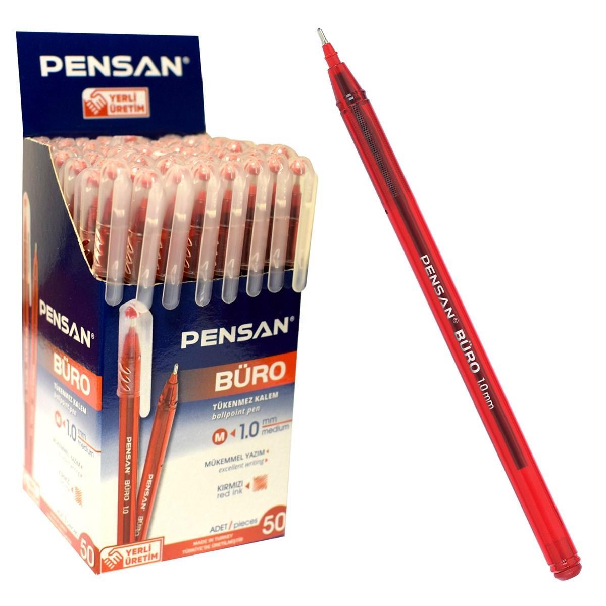 Pensan Tükenmez Kalem 2270 Büro 1 Mm Kırmızı Pensan Tükenmez Kalem 2270 Büro 1 Mm Kırmızı  - Kirtasiyem.netTükenmez Kalemler