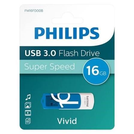Philips Fm16Fd00B/00 16 Gb Vivid Usb3.0 Bellek Mavi/Beyaz  Diğer Kırtasiye Ürünleri
