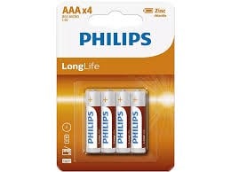 Philips LongLife AAA 4'lü İnce Kalem PilPil