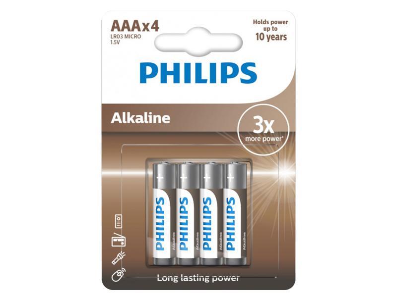 Philips Lr03A4B/10 Alkaline Aaa 4X İnce PilPhilips Lr03A4B/10 Alkaline Aaa 4X İnce Pil - Kirtasiyem.netPil