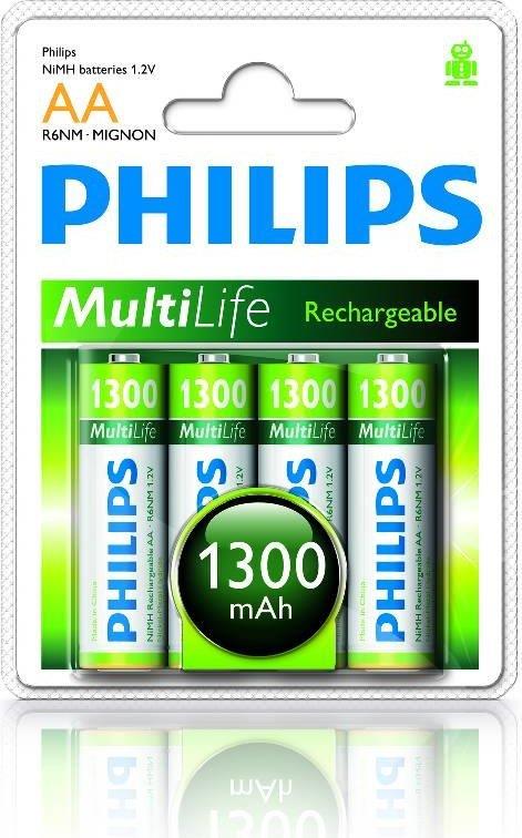 Philips R6B4A130/10 Şarj Edilebilir Aa 1300 Mah X4 Kalem PilPhilips R6B4A130/10 Şarj Edilebilir Aa 1300 Mah X4 Kalem Pil - Kirtasiyem.netPil