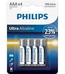 Philips Ultra Alkalin 4'lü İnce PilPil