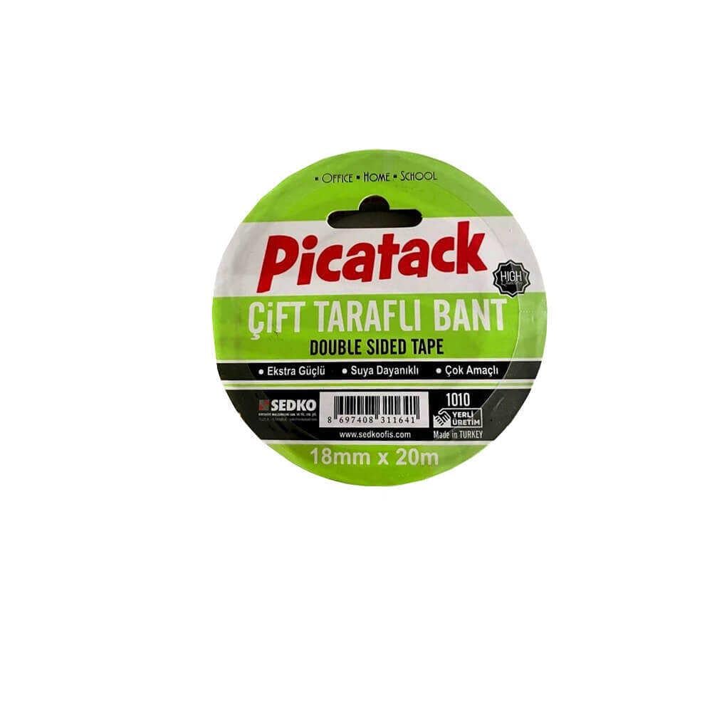 Picatack Çift Taraflı Bant 1010 18X20 KZ023Picatack Çift Taraflı Bant 1010 18X20 KZ023 - Kirtasiyem.netÇift Taraflı Bantlar