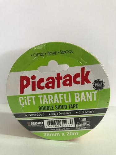 Picatack Çift Taraflı Bant 1010 36X20 KZ025Picatack Çift Taraflı Bant 1010 36X20 KZ025 - Kirtasiyem.netÇift Taraflı Bantlar