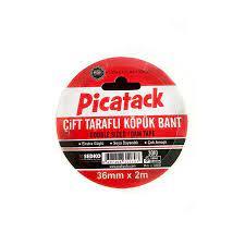 Picatack Çift Taraflı Köpük Bant 36X2 KQ013Picatack Çift Taraflı Köpük Bant 36X2 KQ013 - Kirtasiyem.netÇift Taraflı Bantlar
