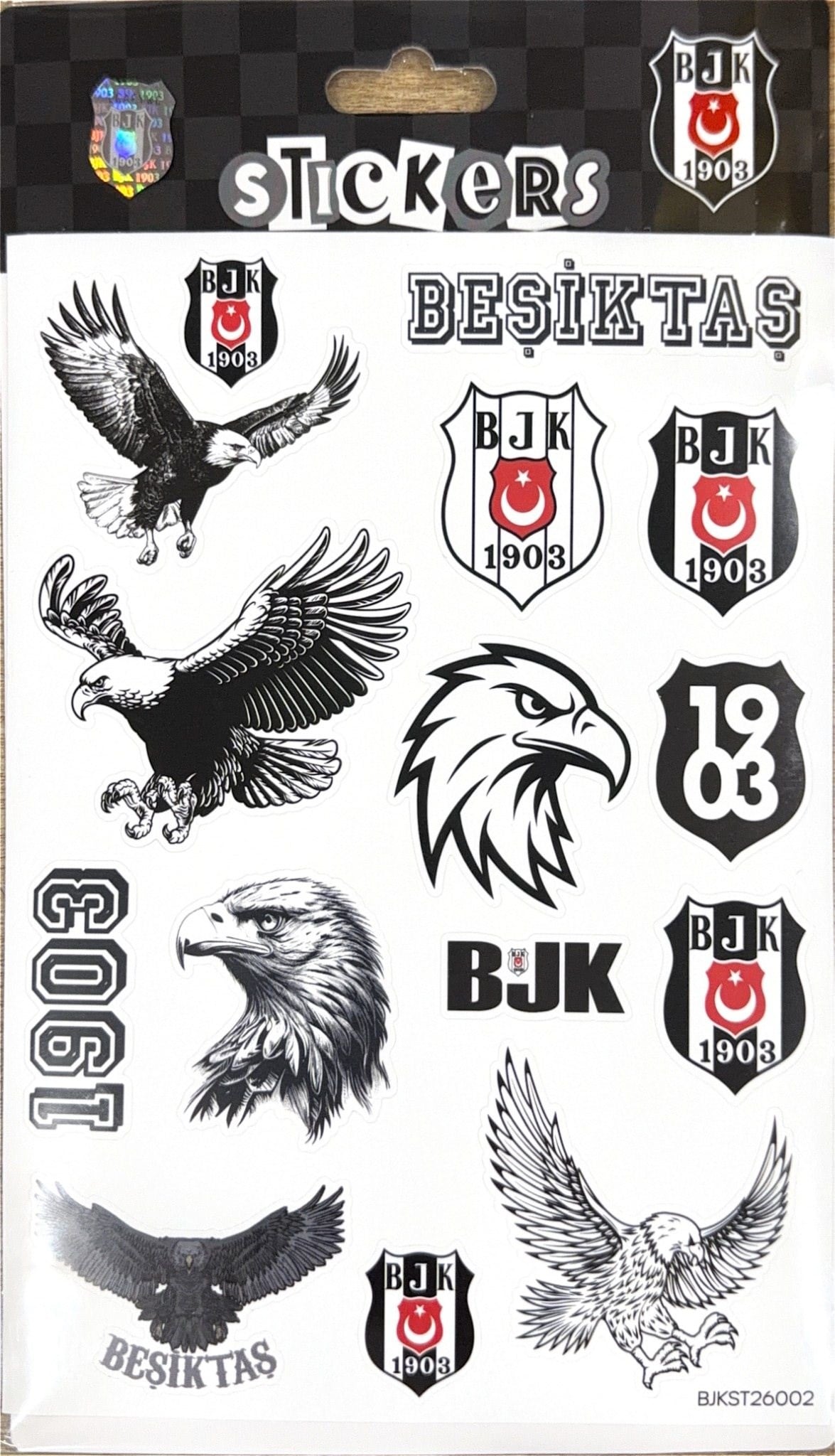 Piolent BJKST26002 Beşiktaş Kartal Sticker SheetStickerlar