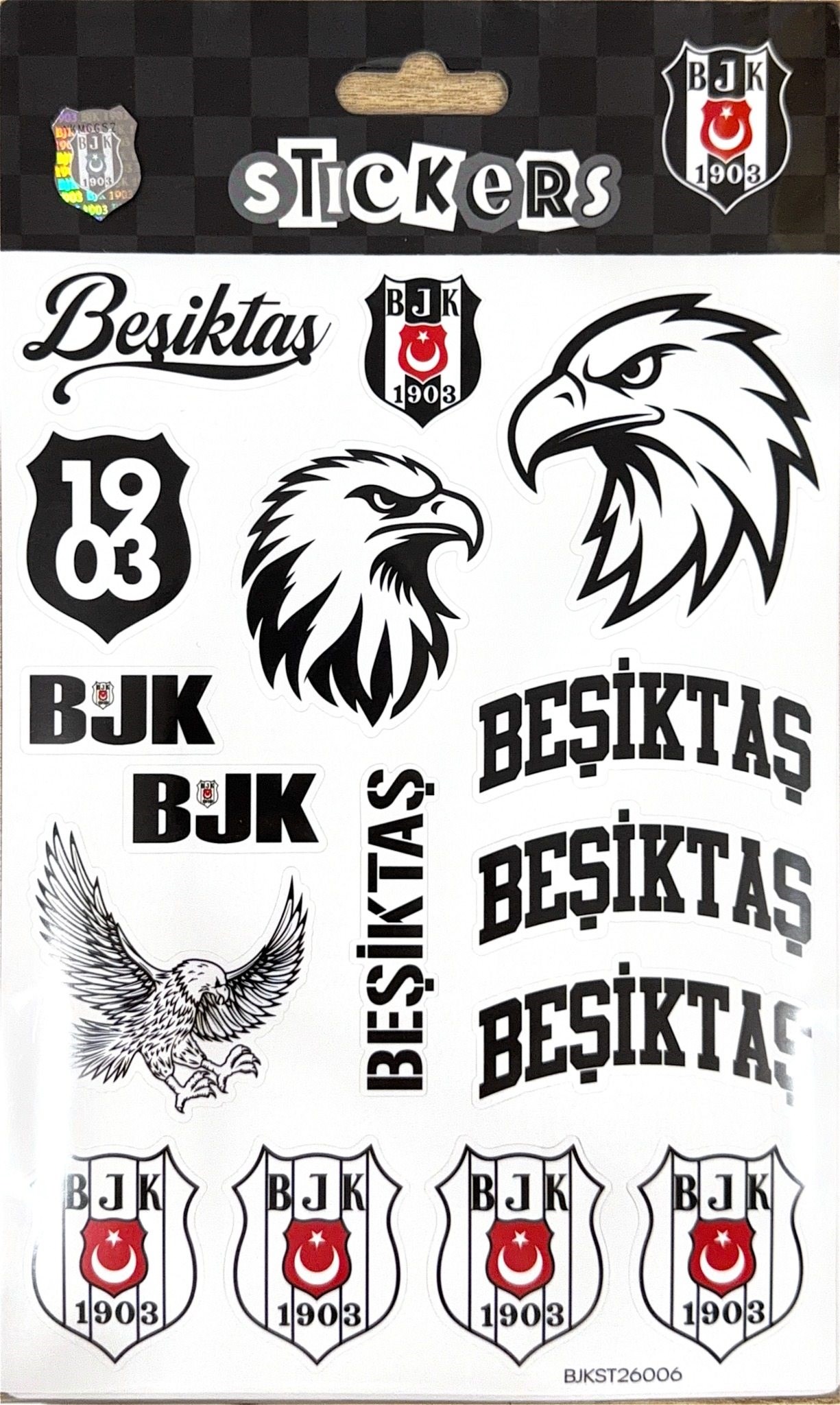 Piolent BJKST26006 Beşiktaş Kolej Sticker SheetStickerlar