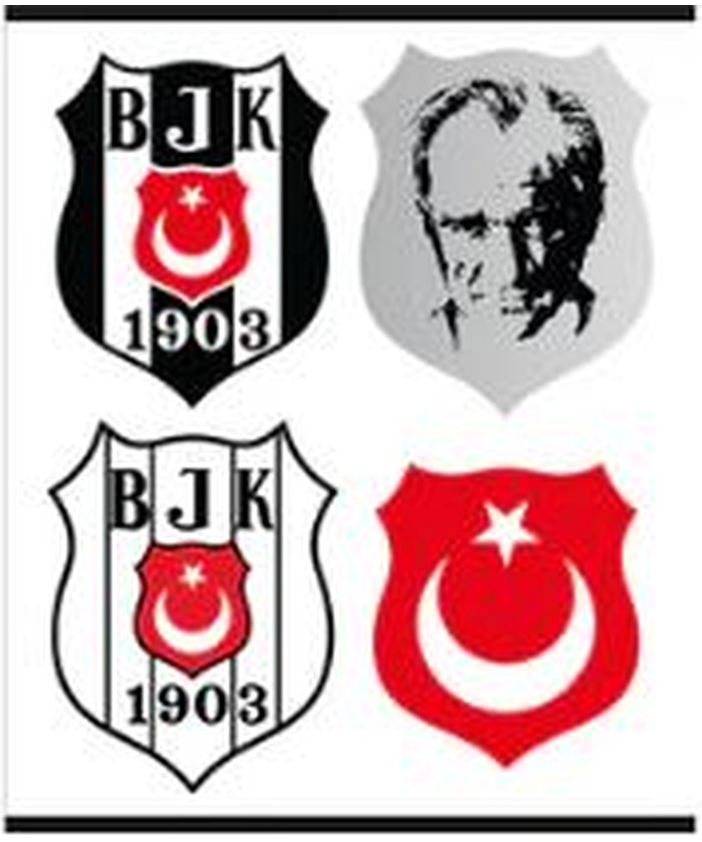 Piolent BJKST26012 Atatürk ve Beşiktaş Sticker SheetStickerlar