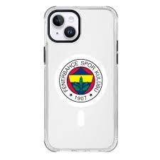 Piolent FBCASE24001-iPhone13 Fenerbahçe Magsafe Logo Şeffaf Telefon KılıfıTelefon