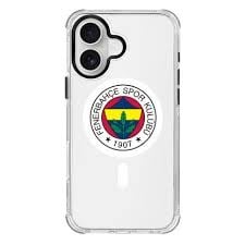 Piolent FBCASE24001-iPhone16 Fenerbahçe Magsafe Logo Şeffaf Telefon KılıfıTelefon