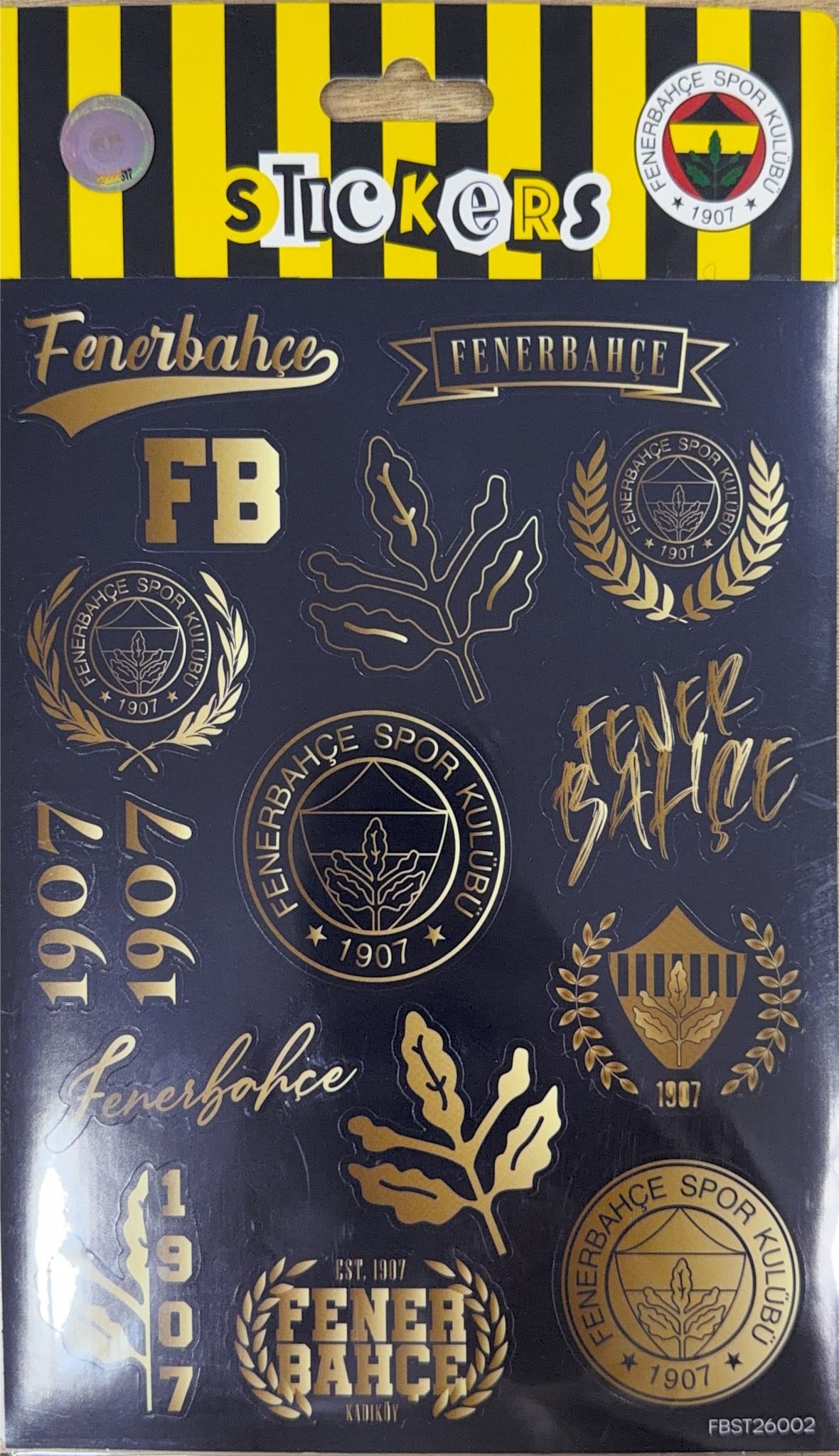 Piolent FBST26002 Fenerbahçe Lacivert Gold Sticker SheetStickerlar