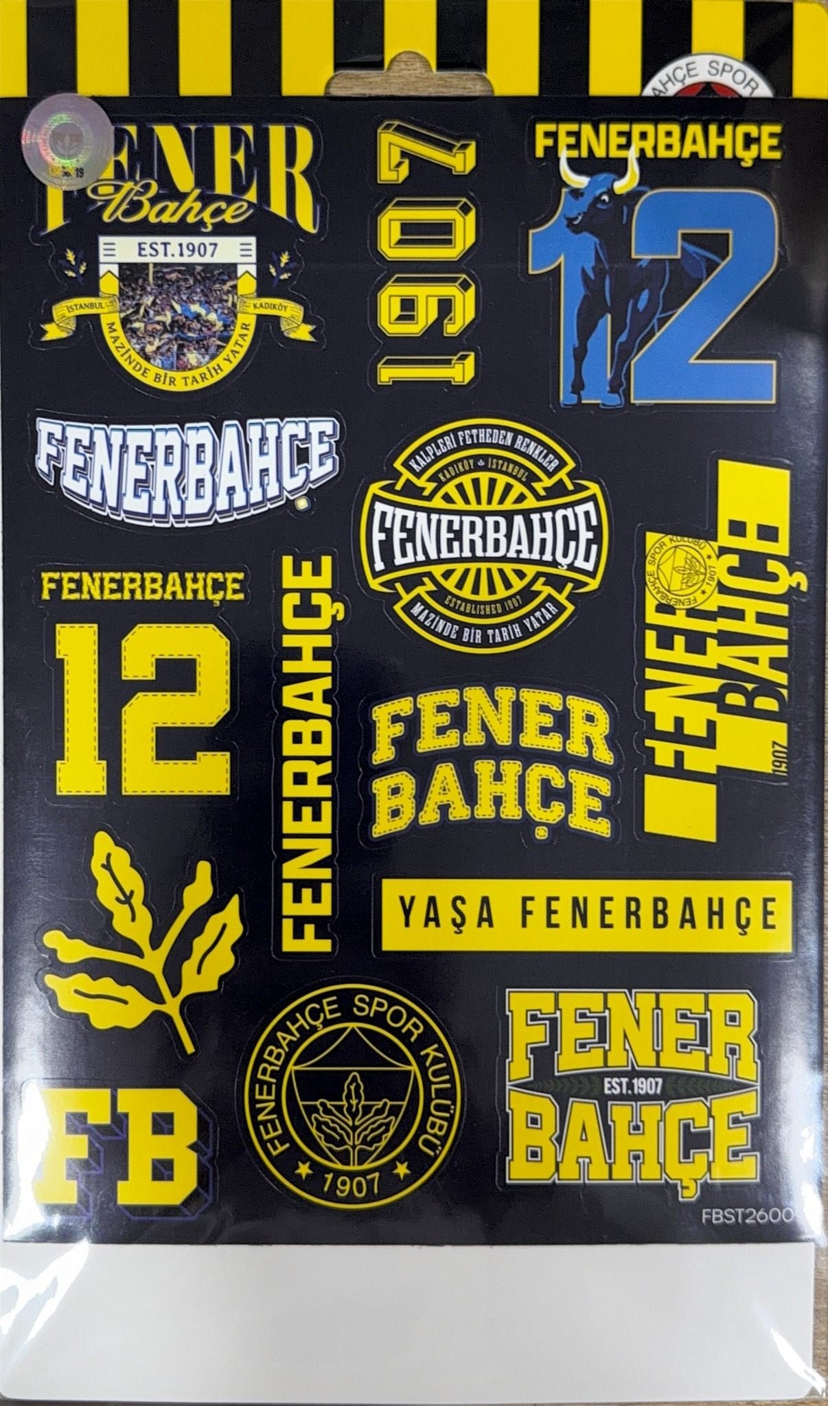 Piolent FBST26009 Fenerbahçe Lacivert Sticker SheetStickerlar