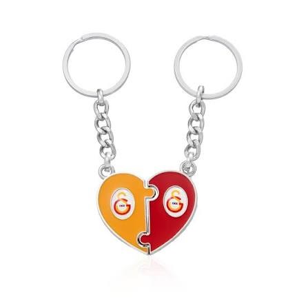 Piolent Gskeyd24003 Galatasaray Çift Puzzle Metal Anahtarlık *10Anahtarlıklar