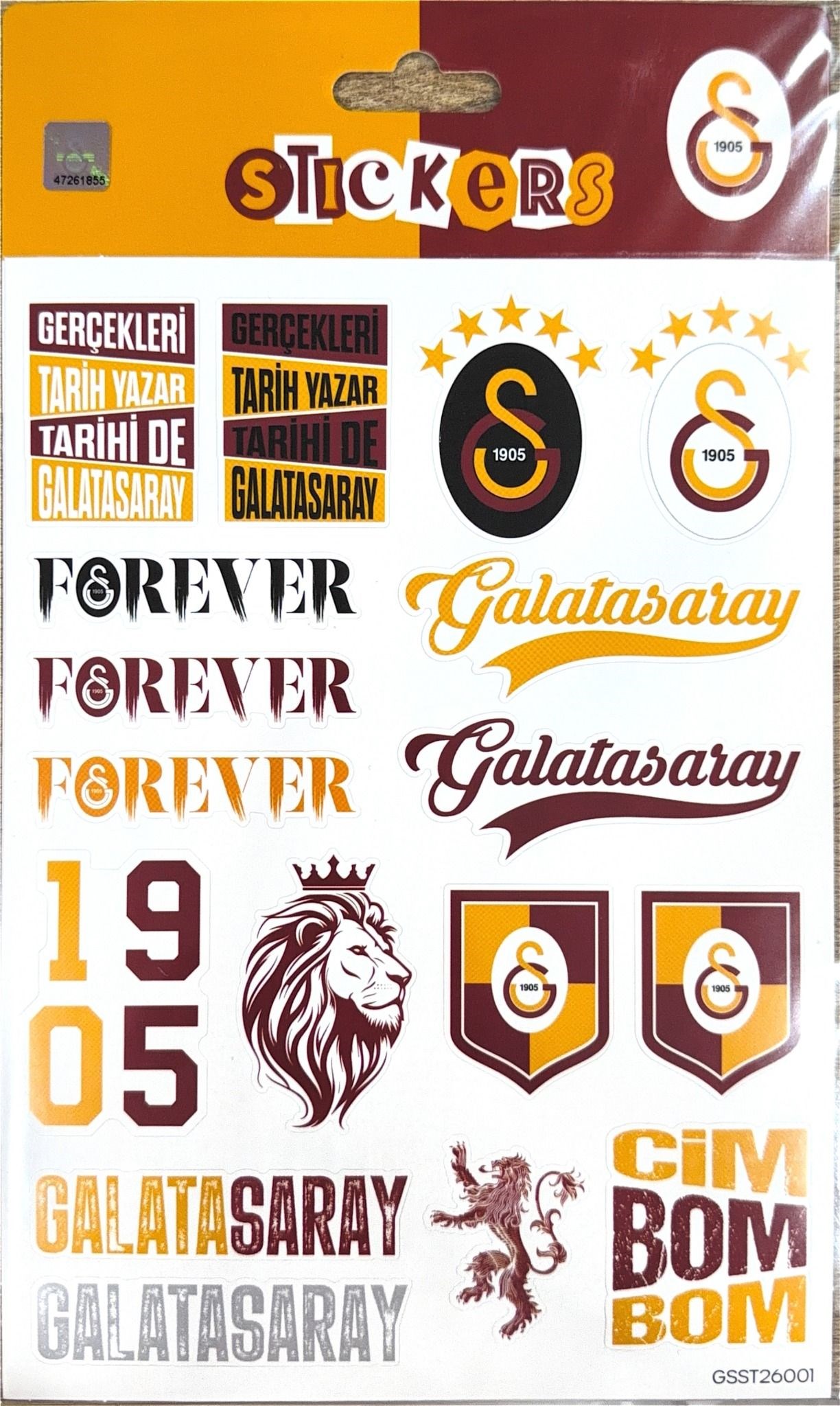 Piolent GSST26001 Gerçekleri Tarih Yazar Sticker SheetStickerlar