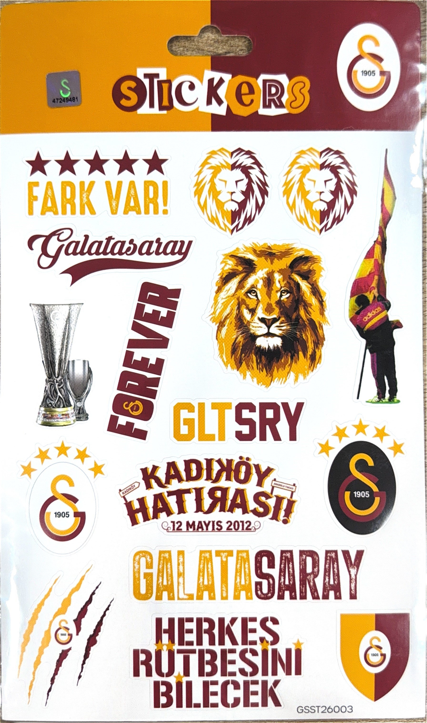 Piolent GSST26003 Fark Var Sticker SheetStickerlar