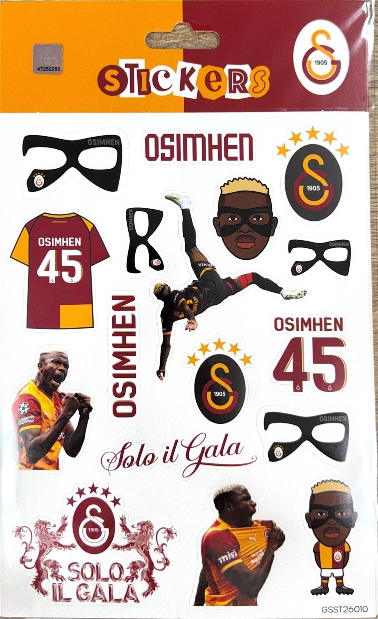 Piolent GSST26010 Victor Osimhen Sticker SheetStickerlar