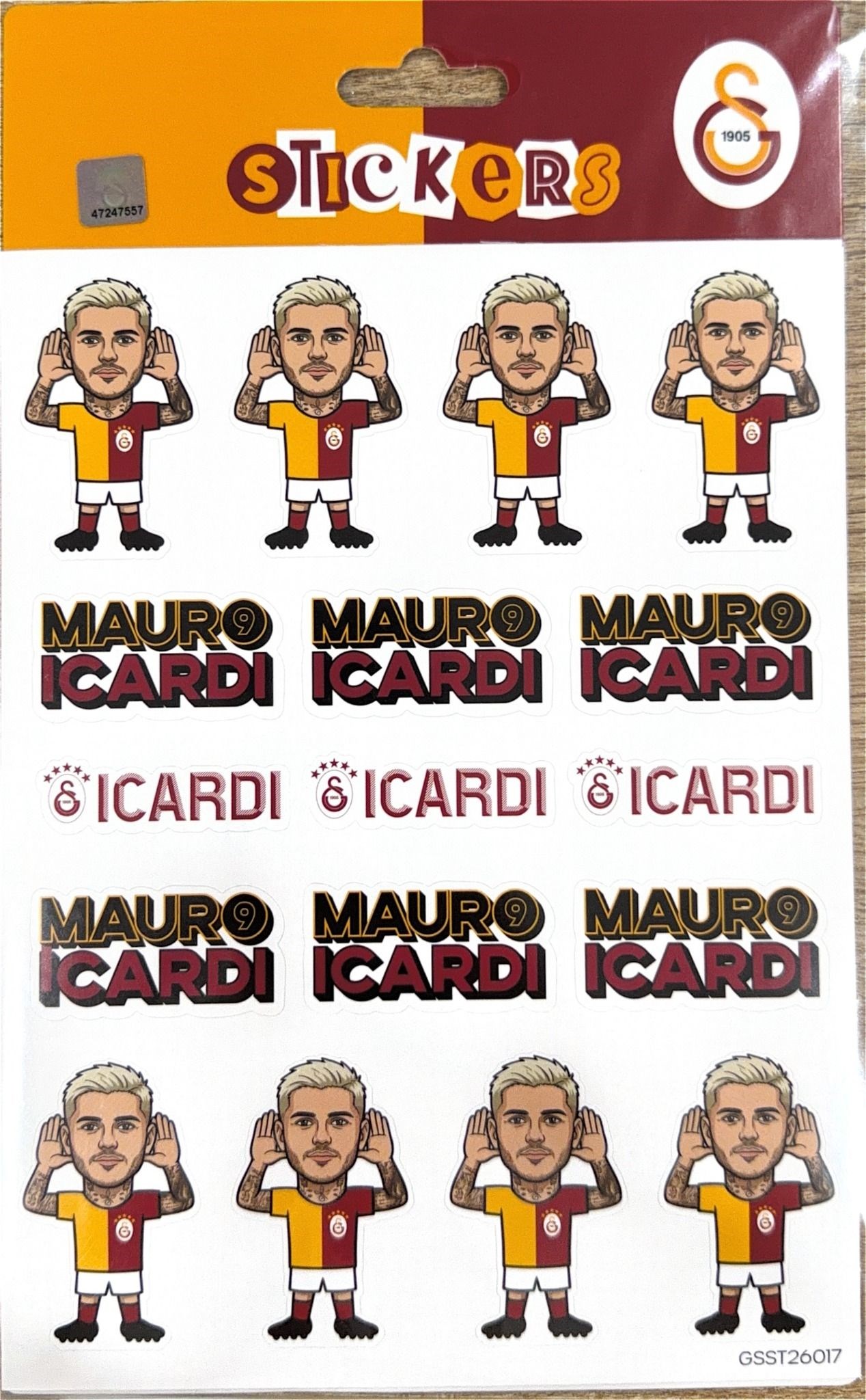Piolent GSST26017 Mauro Icardi Sticker SheetStickerlar