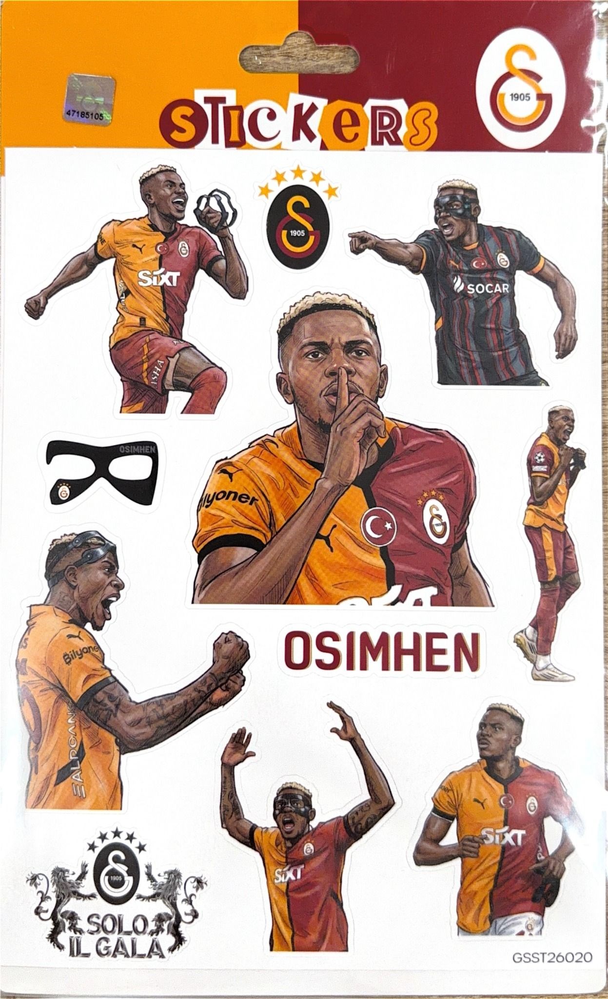 Piolent GSST26020 Victor Osimhen Gol Sticker SheetStickerlar