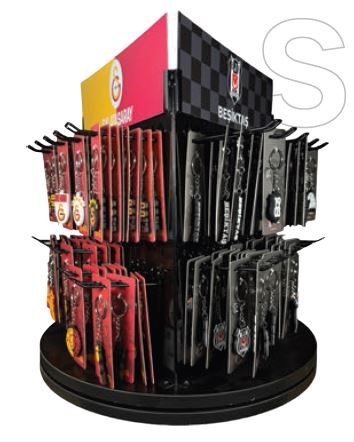 Piolent Stk0085 3X2 Dönerli Masaüstü Metal Stand (Boş)Diğer Kırtasiye Ürünleri