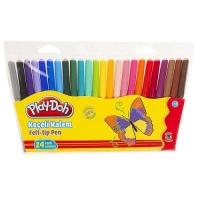 Play-Doh Keçeli Boya Kalemi Pvc 2Mm 24 RenkPlay-Doh Keçeli Boya Kalemi Pvc 2Mm 24 Renk - Kırtasiyem.netKeçeli Kalemler