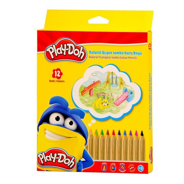 Play-Doh Kuru Boya 12 Renk Jumbo Üçgen NaturelPlay-Doh Kuru Boya 12 Renk Jumbo Üçgen Naturel - Kırtasiyem.netKuru Boyalar