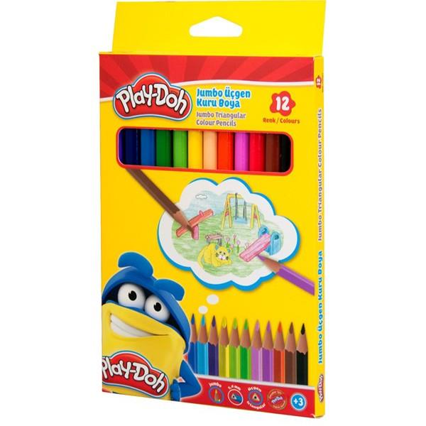 Play-Doh Kuru Boya 12 Renk Jumbo ÜçgenPlay-Doh Kuru Boya 12 Renk Jumbo Üçgen - Kırtasiyem.netKuru Boyalar