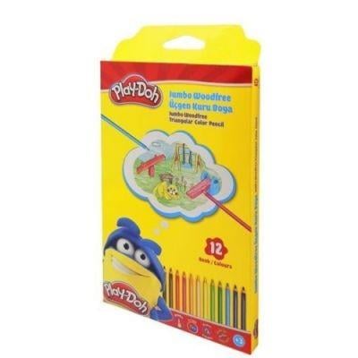 Play-Doh Kuru Boya Woodfree Jumbo Üçgen (12 Renk)Play-Doh Kuru Boya Woodfree Jumbo Üçgen (12 Renk) - Kırtasiyem.netKuru Boyalar
