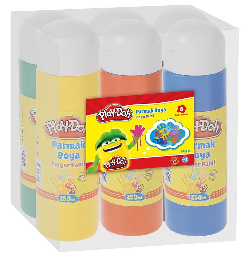 Play-Doh Parmak Boya 6X250 Ml ShrinkPlay-Doh Parmak Boya 6X250 Ml Shrink - Kırtasiyem.netParmak Boyalar