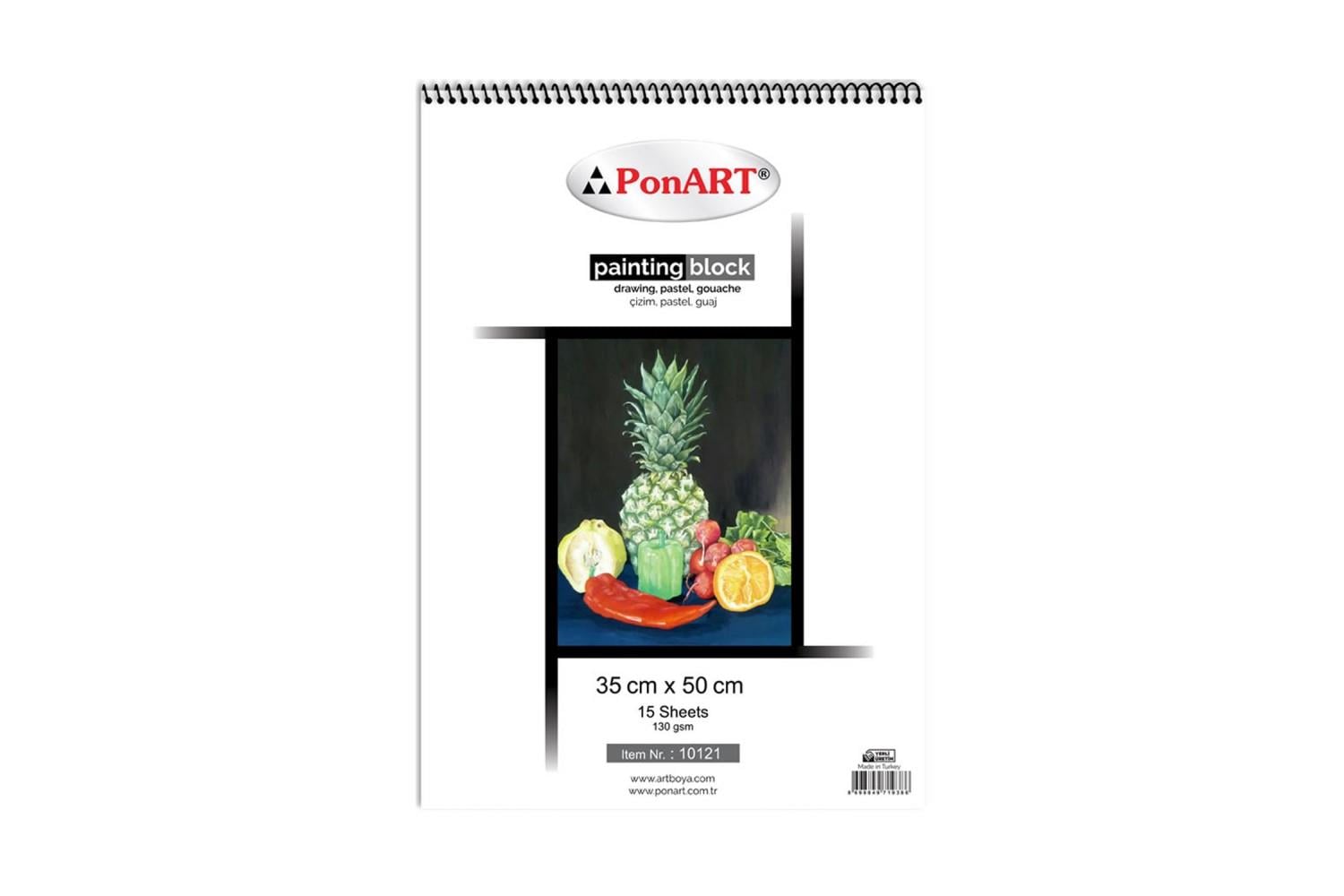 Ponart Pastel Pad 160 Gsm 12 Renk 15 YaprakPonart Pastel Pad 160 Gsm 12 Renk 15 Yaprak - Kirtasiyem.netÇizim Bloknotları