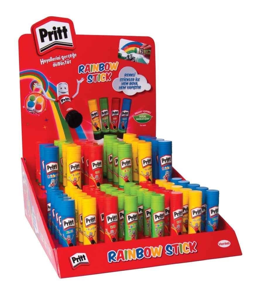 Pritt Rainbow Stick Yapıştırıcı Stand (40 Ad 10 Gr / 24 Ad 20 Gr)Pritt Rainbow Stick Yapıştırıcı Stand (40 Ad 10 Gr / 24 Ad 20 Gr) - Kirtasiyem.netStick Yapıştırıcılar