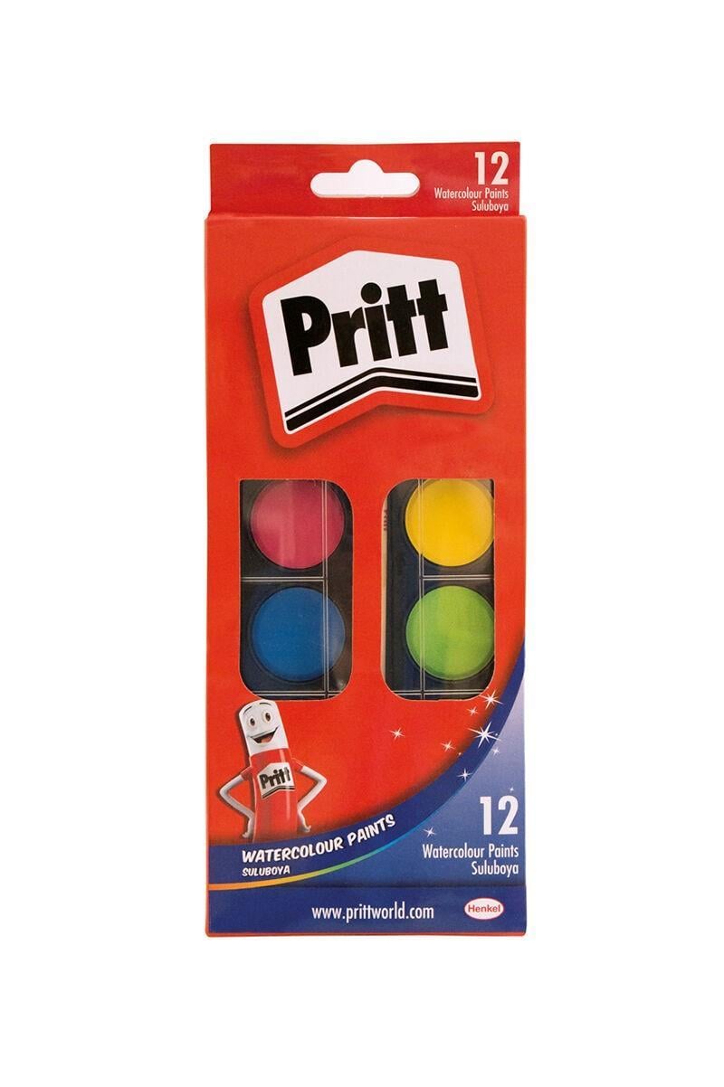 Pritt Sulu Boya - 12 Renk - Büyük TabletPritt Sulu Boya - 12 Renk - Büyük Tablet - Kırtasiyem.netSulu Boyalar