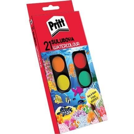 Pritt Sulu Boya - 21 Renk - Büyük TabletPritt Sulu Boya - 21 Renk - Büyük Tablet - Kırtasiyem.netSulu Boyalar