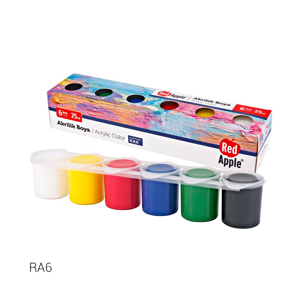 Red Apple Akrilik Boya 25 Ml Sıralı Set  RA6Red Apple Akrilik Boya 25 Ml Sıralı Set 24*72 RA6 - Kırtasiyem.netAkrilik Boyalar	