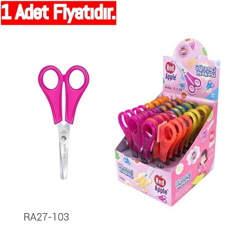 Red Apple Makas Okul Simli Sa 103L Red Apple Makas Okul Simli Sa 103L - Kirtasiyem.netOkul Makası