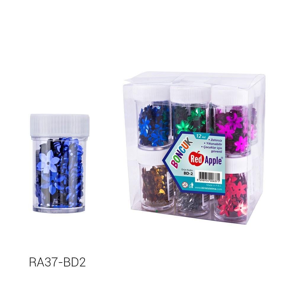 Red Apple Pul Payet Altılı Gül Bd-2 Red Apple Pul Payet Altılı Gül Bd-2 12*576 - Kirtasiyem.netPullar