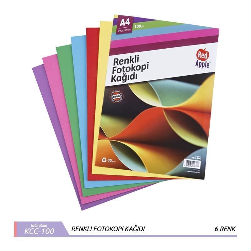 Red Apple Renkli Fotokopi Kağıdı 1*25 Pşt Kcc-100Red Apple Renkli Fotokopi Kağıdı 1*25 Pşt Kcc-100 - Kirtasiyem.netKağıt Çeşitleri